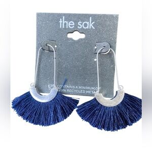 the sak Silver And Blue Earrings NWT